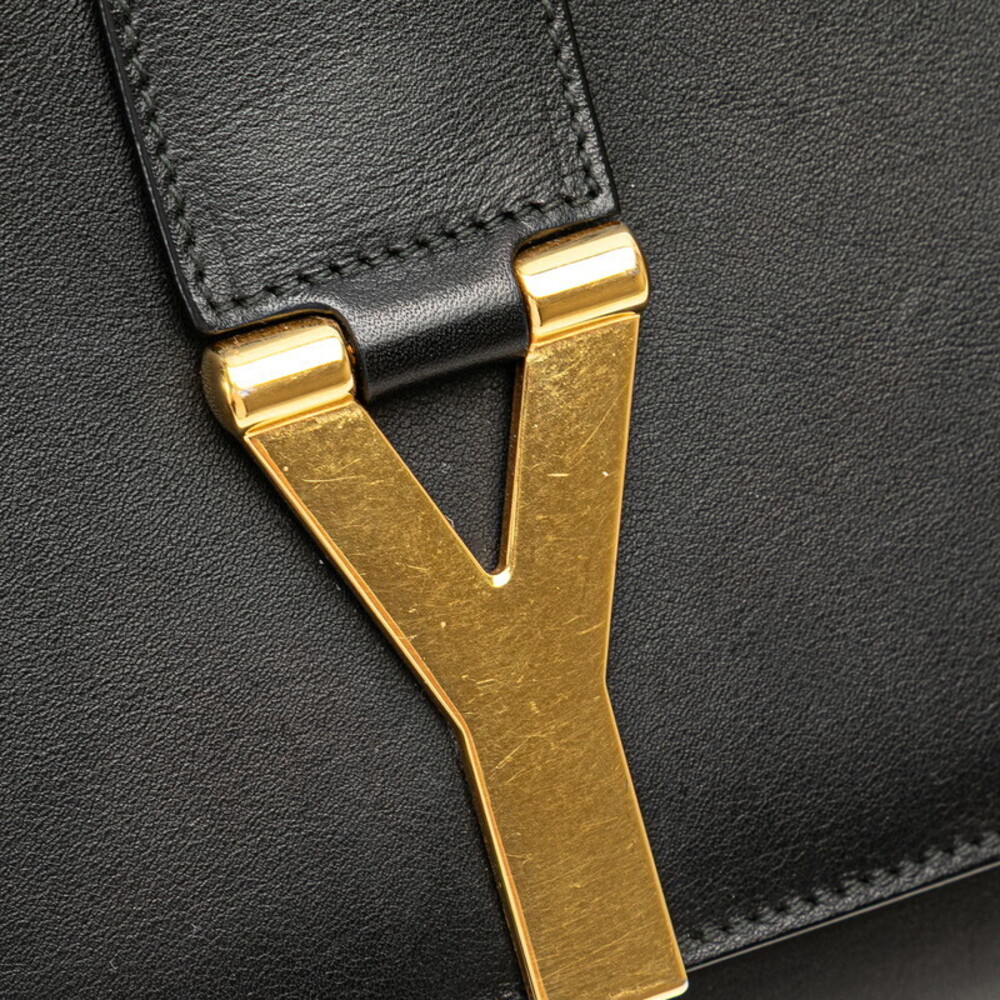 Saint Laurent Y Line Clutch Bag Black Leather - Picture 5 of 9